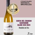 Medalla de Oro para nuestro Cueva del Chamán Sauvignon Blanc Eco 2024 en el Concurso Mundial de Bruselas